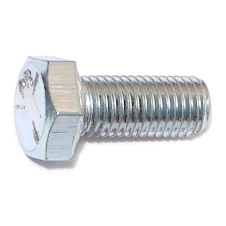 Midwest Fastener Grade 5, 5/16"-24 Hex Head Cap Screw, Zinc Plated Steel, 3/4 in L, 100 PK 00481